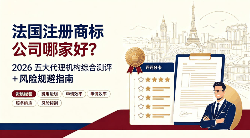 法国注册商标公司哪家好？2026 五大代理机构综合测评 + 风险规避指南配图