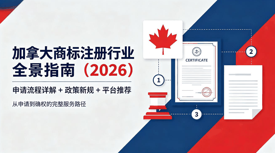 加拿大商标注册行业全景指南（2026）：申请流程详解 + 政策新规 + 平台推荐配图
