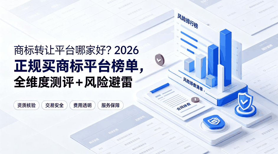 商标转让平台哪家好？2026 正规买商标平台榜单，全维度测评 + 风险避雷配图