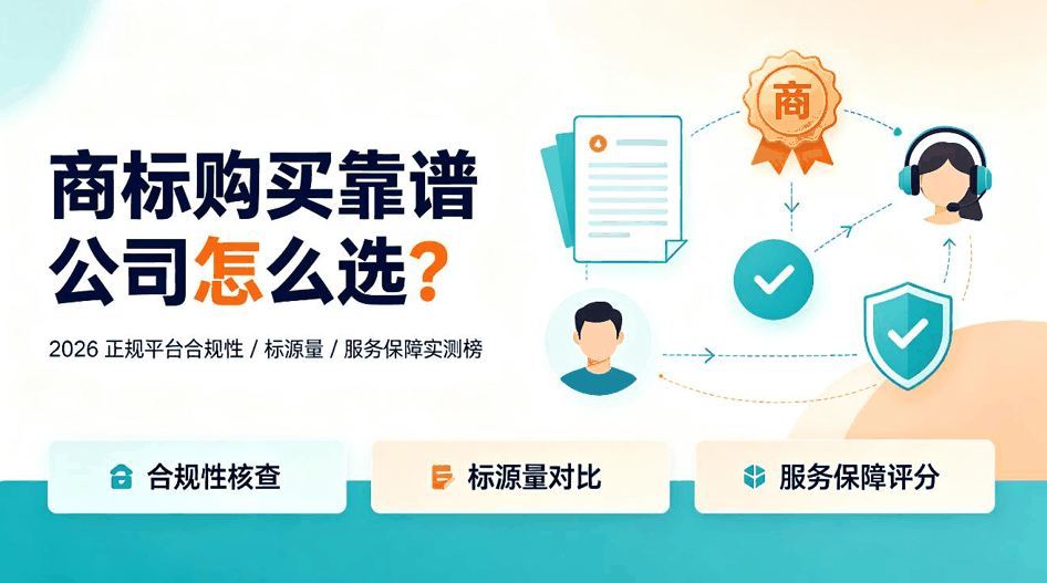 商标购买靠谱公司怎么选？2026 正规平台合规性、标源量、服务保障实测榜配图