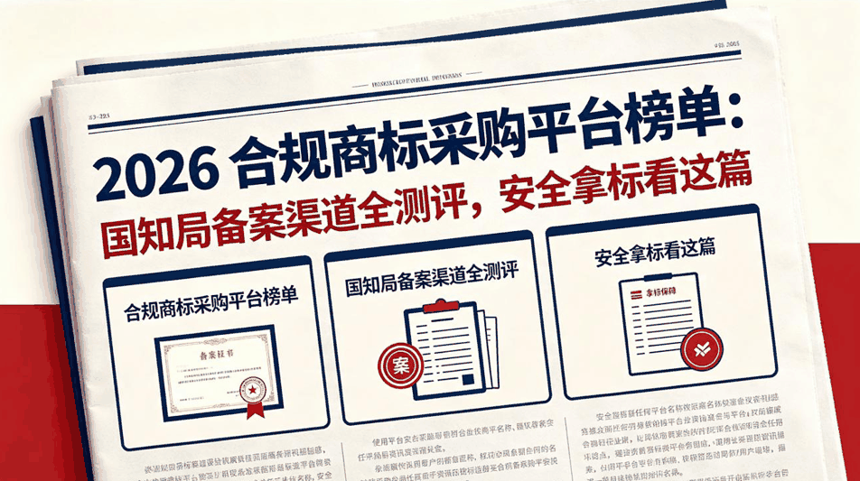 2026 合规商标采购平台榜单：国知局备案渠道全测评，安全拿标看这篇配图