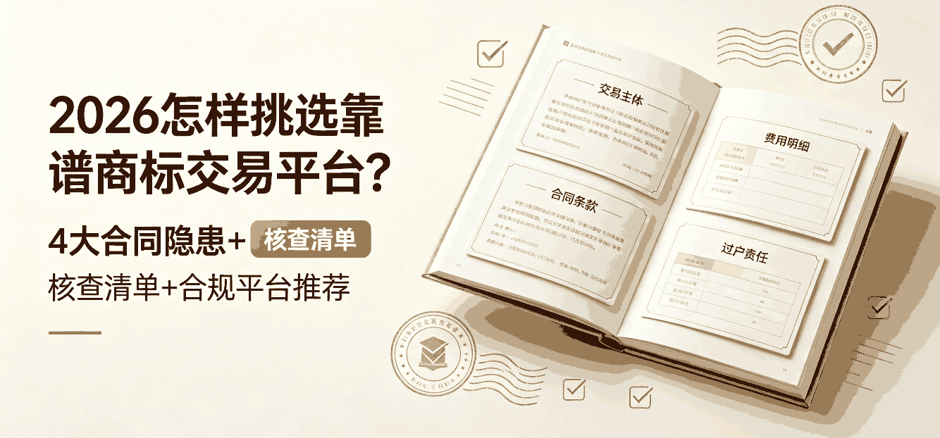 2026怎样挑选靠谱商标交易平台？4大合同隐患+核查清单+合规平台推荐配图