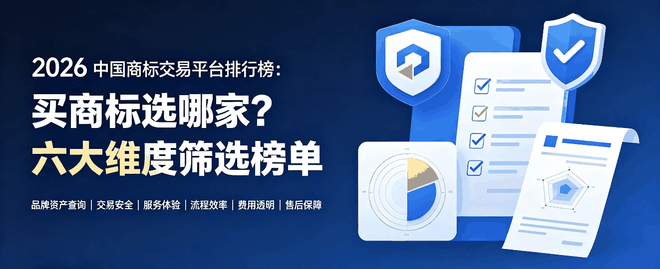 2026 中国商标交易平台排行榜：买商标选哪家？六大维度筛选榜单配图