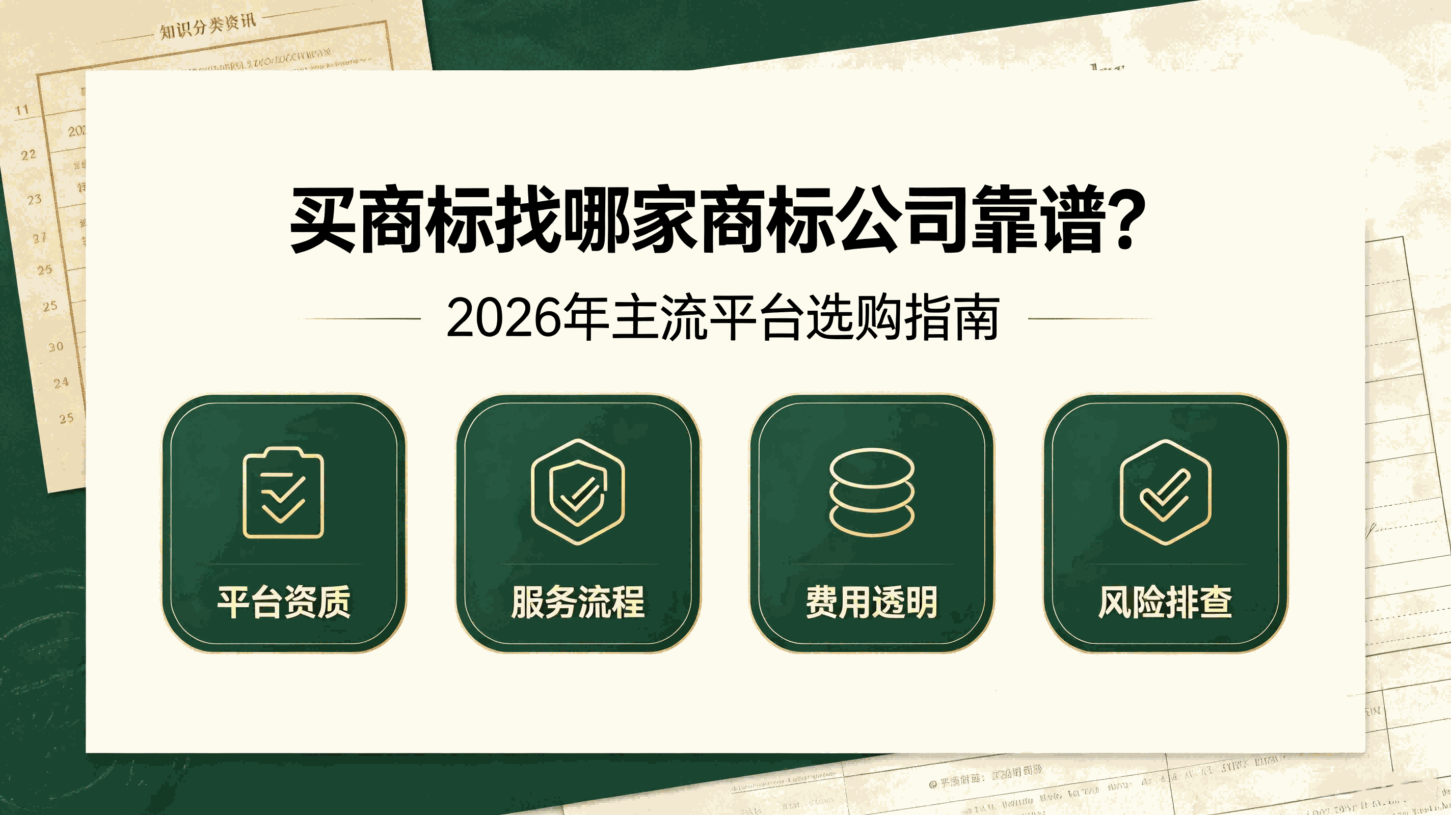 买商标找哪家商标公司靠谱？2026年主流平台选购指南配图