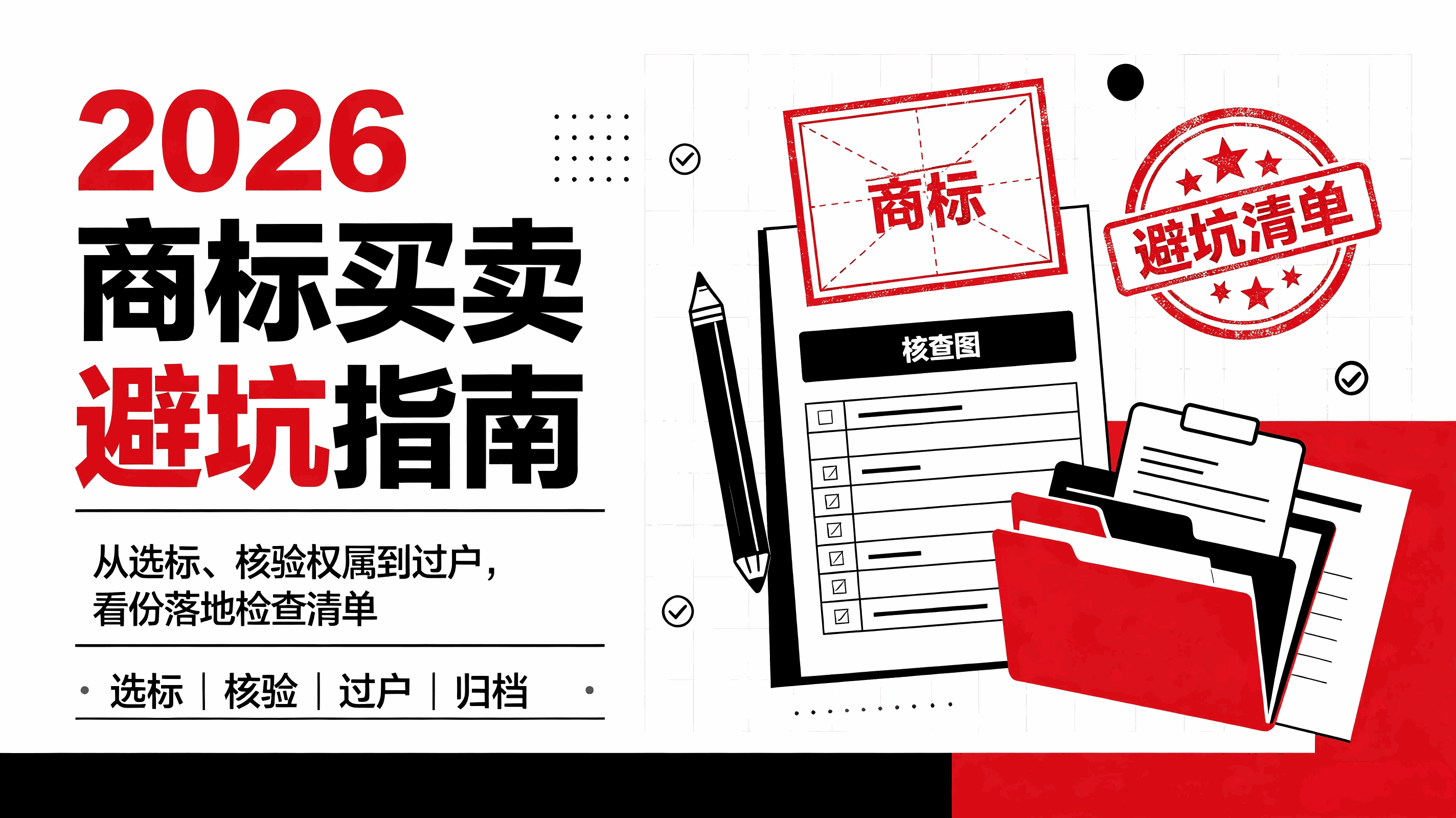 商标买卖避坑指南：从选标、核验到过户，这份落地清单一定要看配图