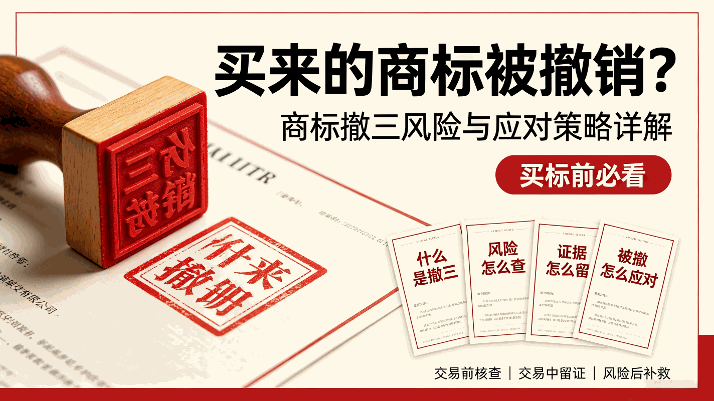 买来的商标被撤销？商标撤三风险与应对策略详解，买标前必看配图