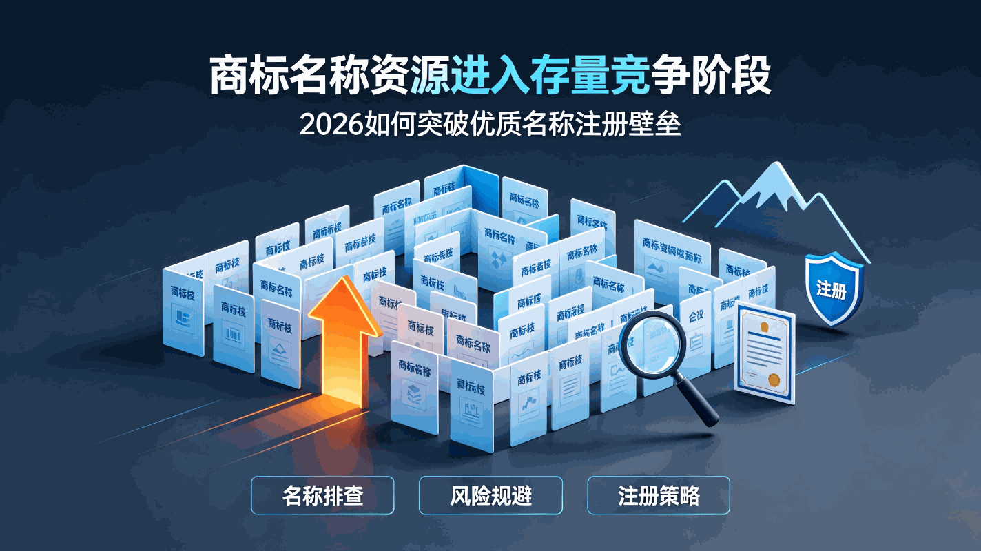 商标名称资源进入存量竞争阶段：2026如何突破优质名称注册壁垒配图