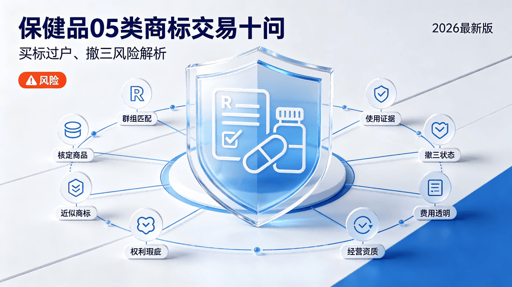 保健品05类商标交易十问：买标过户、撤三风险解析（2026最新版）配图